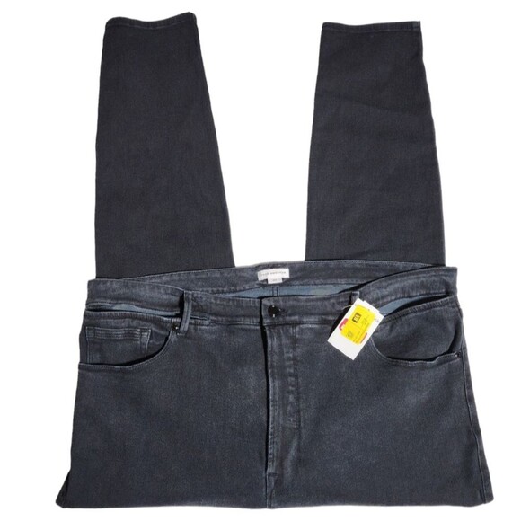 Good American NWT Good Legs Black Stretch Denim Skinny Jeans Plus Size 24 - Picture 5 of 12